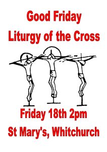 You are warmly invited to join us on our Journey to Easter throughout Holy Week. With love and prayers, Fr John